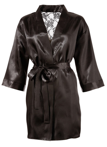 COTTELLI Kimono aus Satin mit Spitze