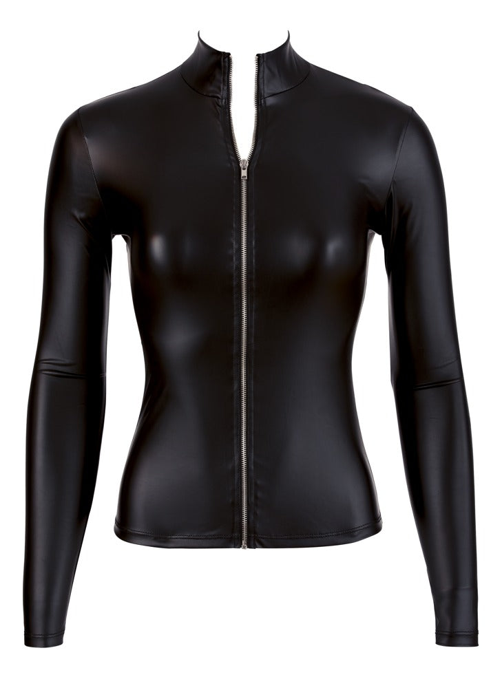 Cottelli Langarm-Top mit durchgehendem Zip