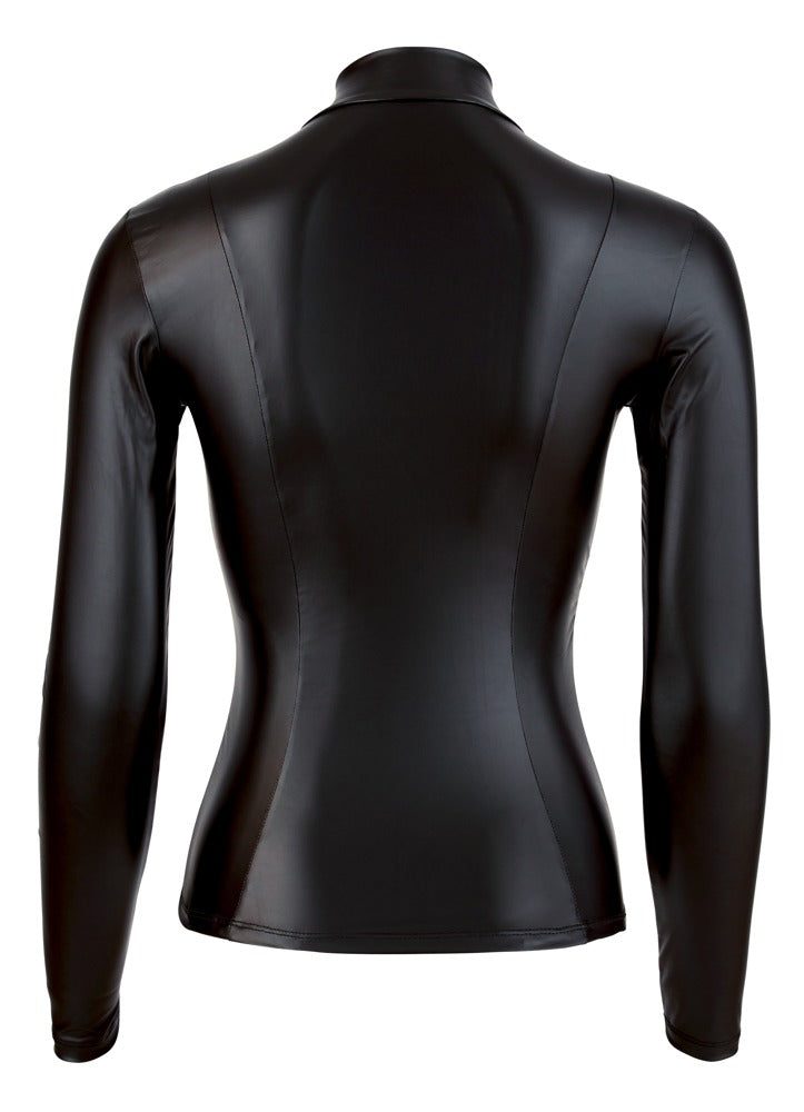 Cottelli Langarm-Top mit durchgehendem Zip