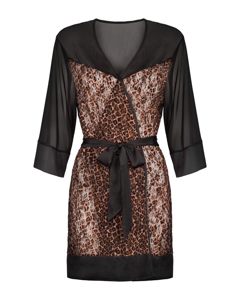 OBSESSIVE Kimono im Leoprint