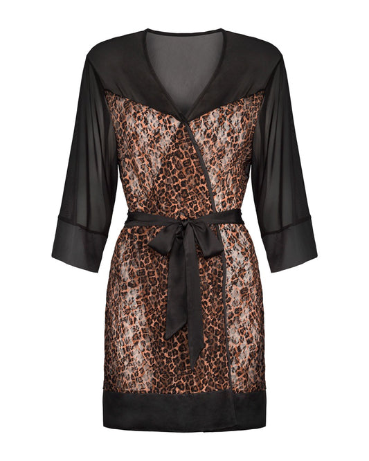 OBSESSIVE Kimono im Leoprint