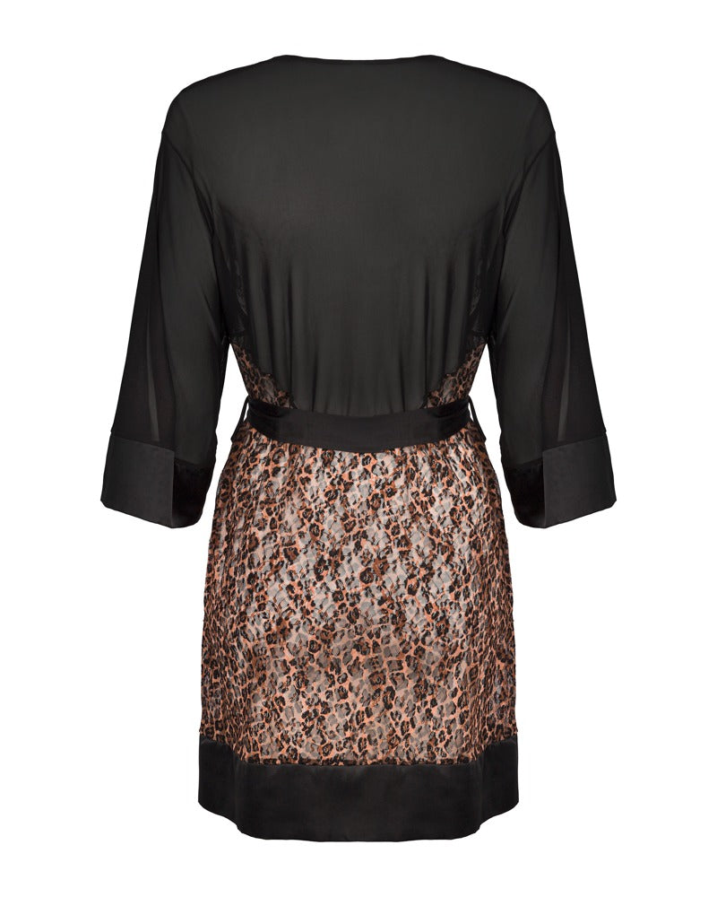 OBSESSIVE Kimono im Leoprint