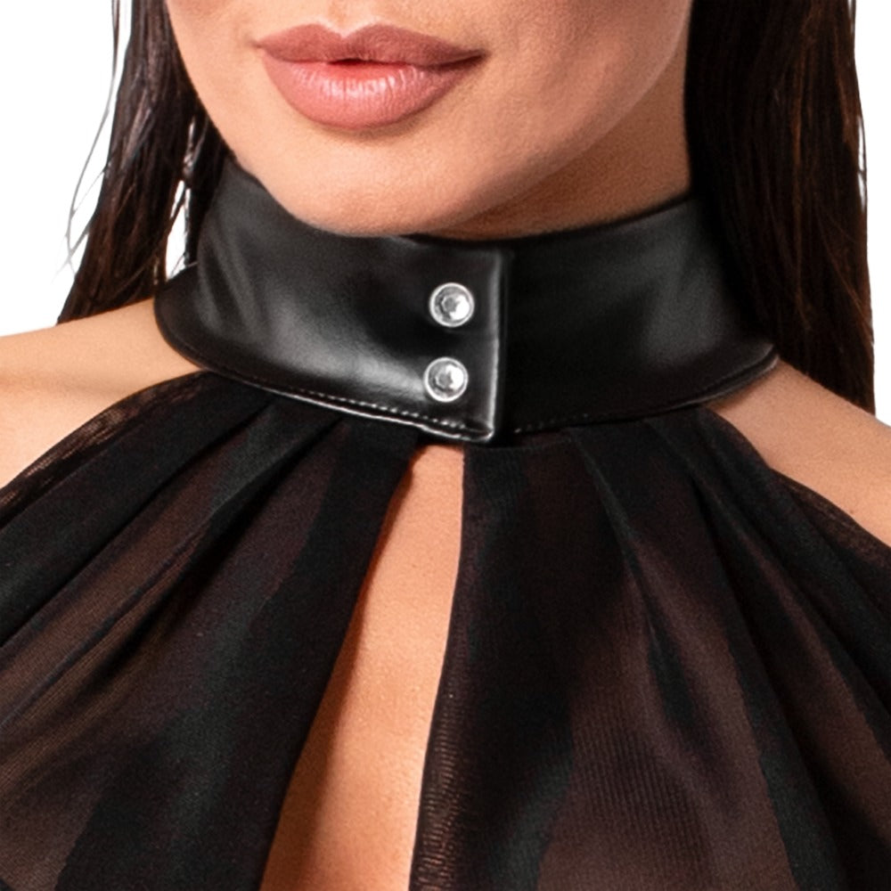 NOIR Bolero-Top aus Stretchtüll