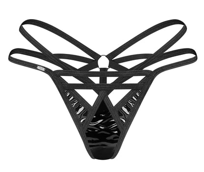 OBSESSIVE Lack-String mit Riemen-Optik
