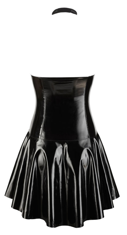 BLACK LEVEL Lack-Kleid mit Powernet-Cups