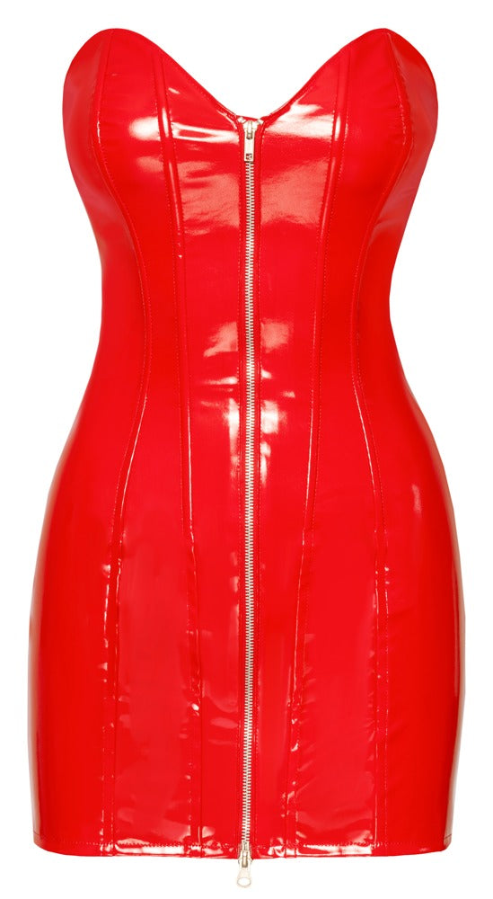 BLACK LEVEL Lack-Minikleid in Rot, Tube