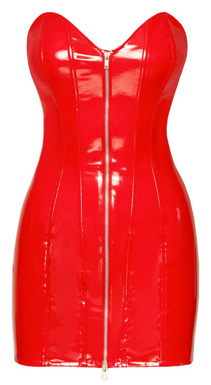 BLACK LEVEL Lack-Minikleid in Rot, Tube