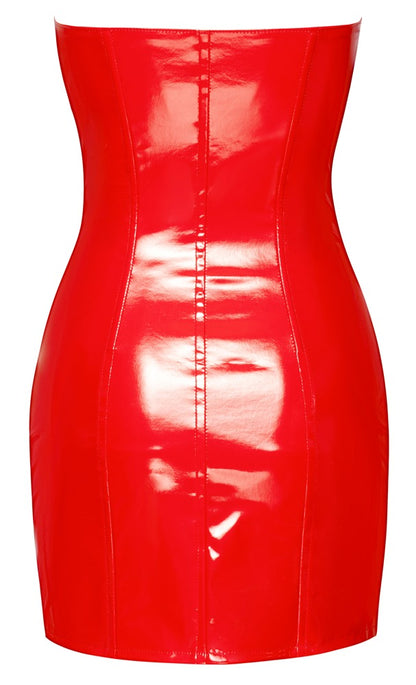 BLACK LEVEL Lack-Minikleid in Rot, Tube