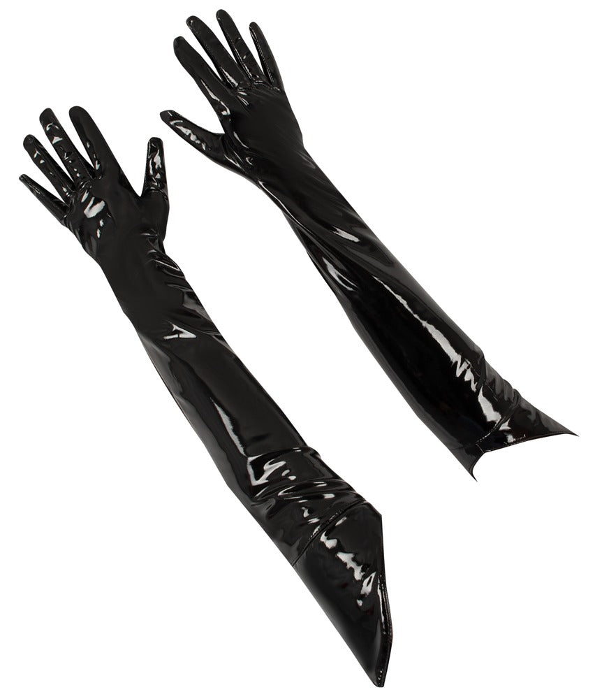 BLACK LEVEL Lack-Handschuhe, extra lang