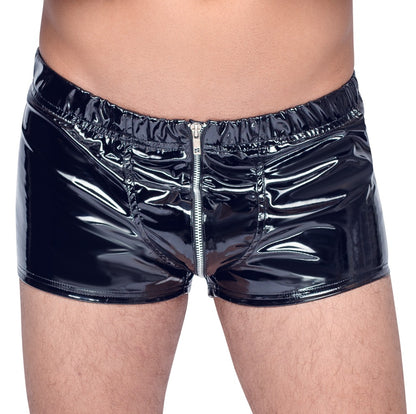 BLACK LEVEL Lack-Herren-Pants mit Zip