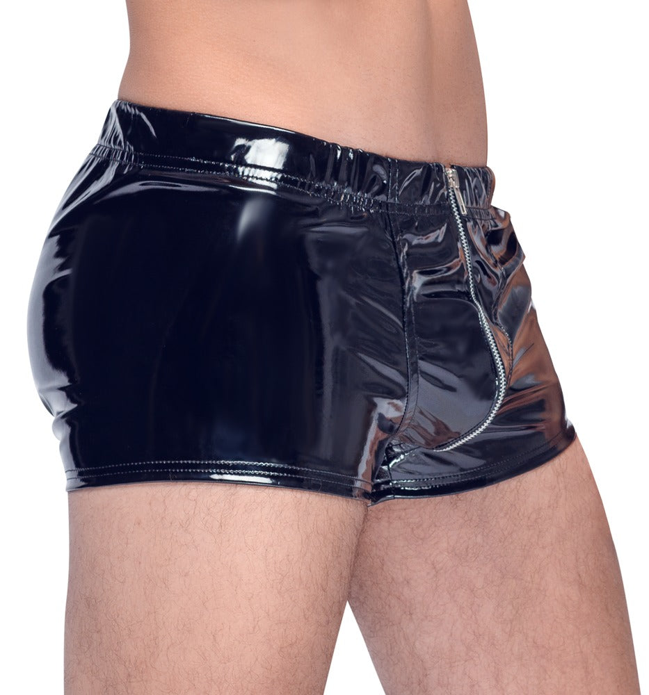 BLACK LEVEL Lack-Herren-Pants mit Zip