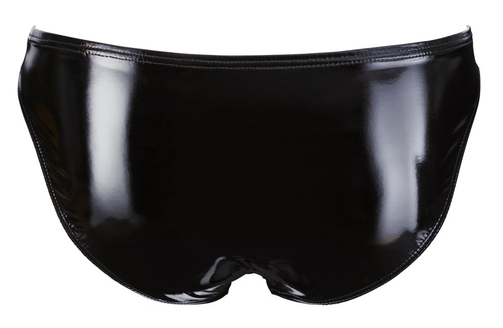 BLACK LEVEL Lack-Herren-Slip mit Showmaster-Öffnung