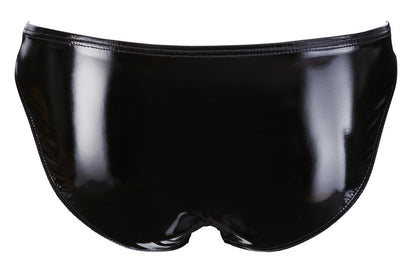 BLACK LEVEL Lack-Herren-Slip mit Showmaster-Öffnung