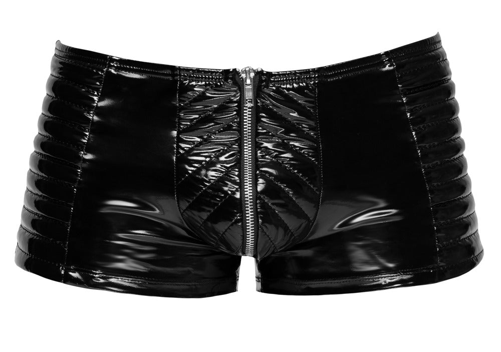 BLACK LEVEL Lack-Herren-Pants im Biker-Style