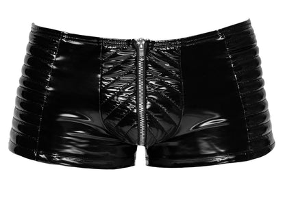 BLACK LEVEL Lack-Herren-Pants im Biker-Style