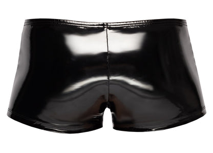 BLACK LEVEL Lack-Herren-Pants im Biker-Style