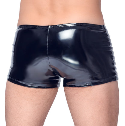 BLACK LEVEL Lack-Herren-Pants im Biker-Style