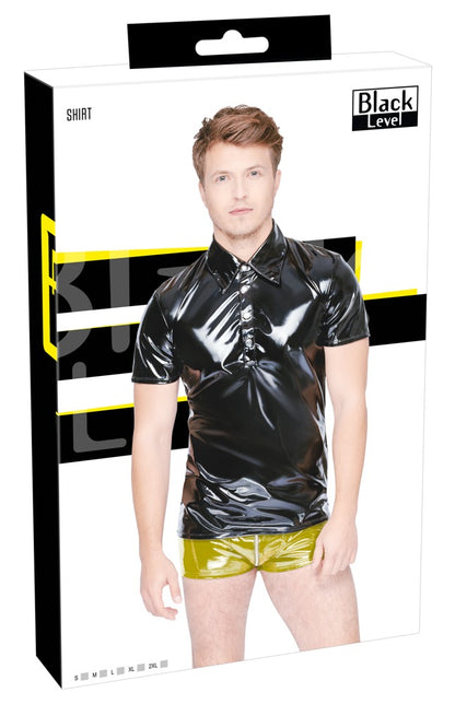 BLACK LEVEL Lack-Herren-Poloshirt