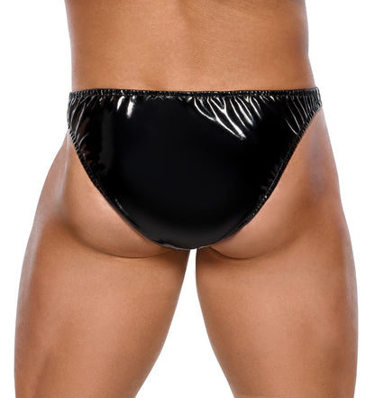 BLACK LEVEL Lack-Herren-Rio im Streifen-Design