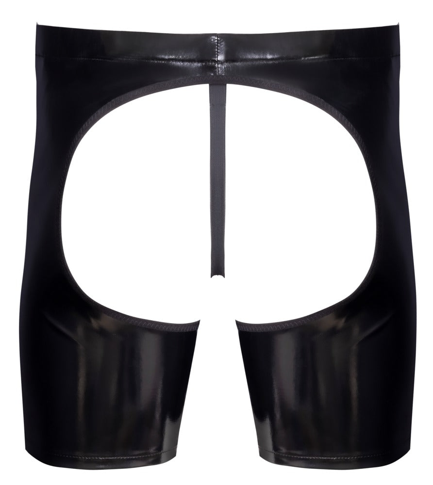 BLACK LEVEL Lack-Herren-Chaps mit String