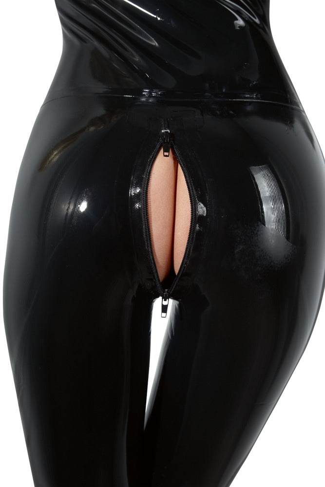 LATE X Latex-Catsuit mit 2 Reißverschlüssen