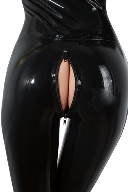 LATE X Latex-Catsuit mit 2 Reißverschlüssen