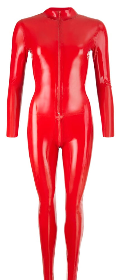 LATE X Latex-Catsuit in Rot