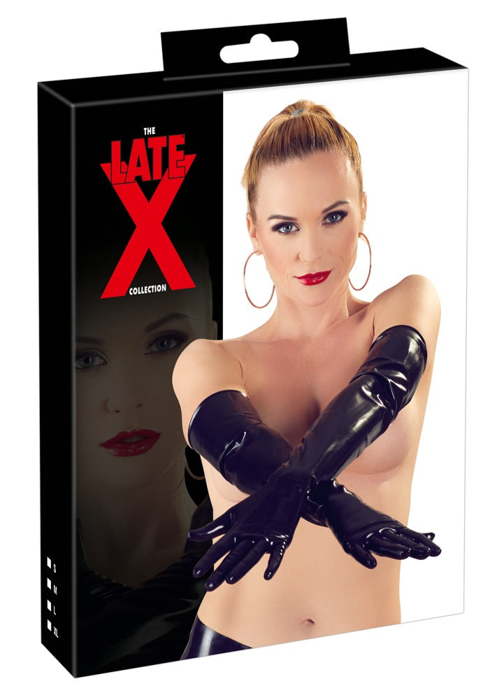 LATE X Latex-Handschuhe, ellbogenlang