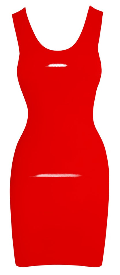 LATE X Latex-Minikleid in Rot