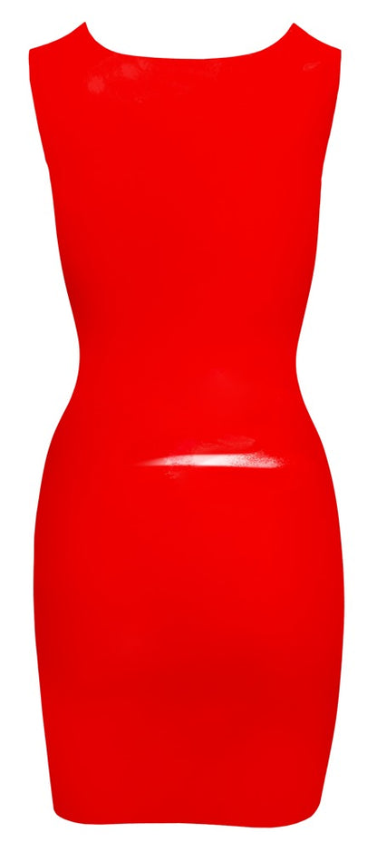 LATE X Latex-Minikleid in Rot