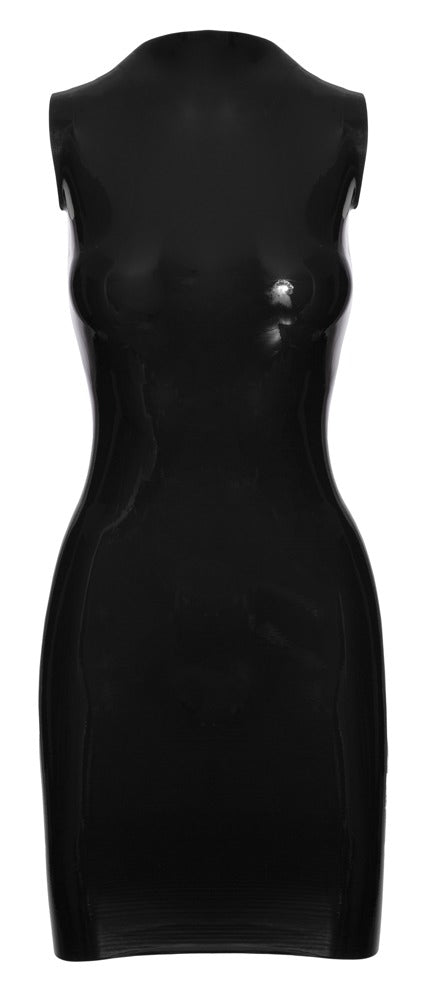 LATE X Latex-Minikleid in Schwarz