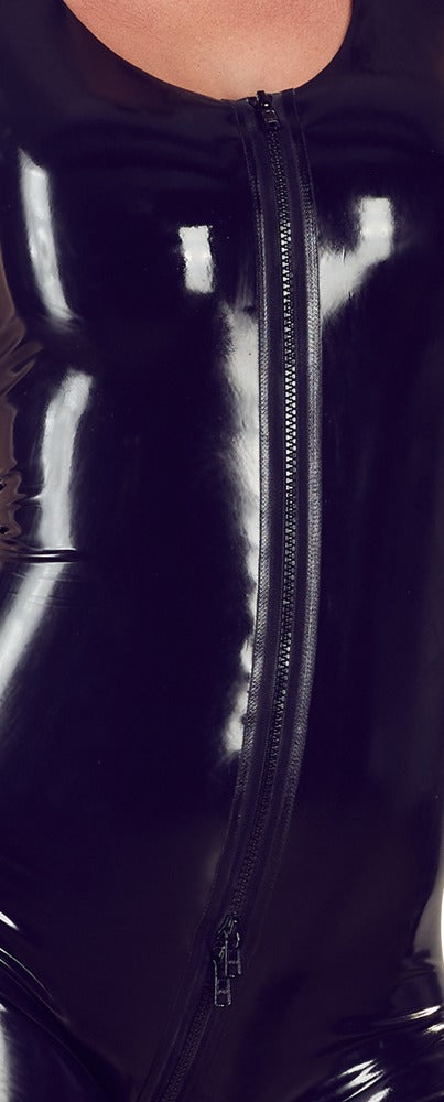 LATE X Latex-Catsuit mit 3-Wege-Zip