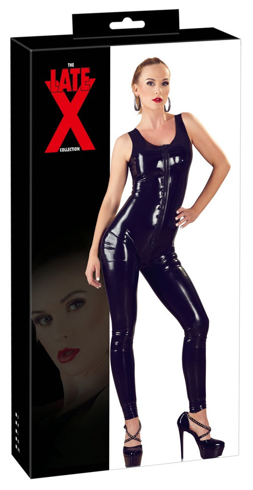 LATE X Latex-Catsuit mit 3-Wege-Zip