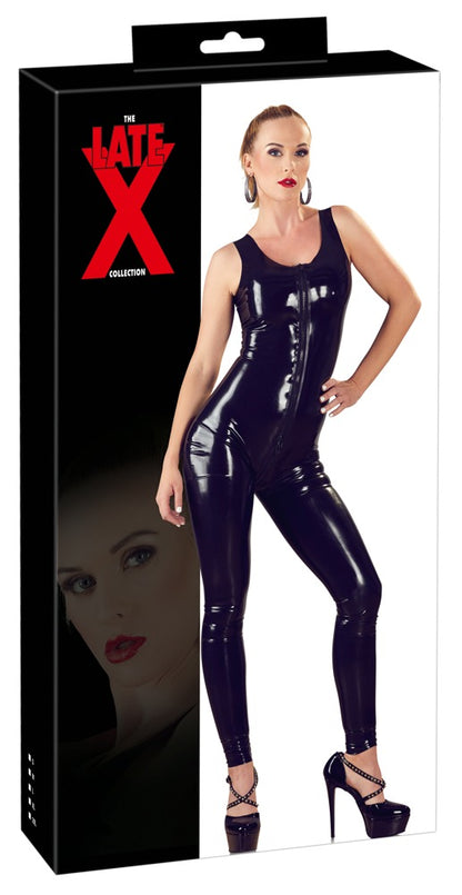 LATE X Latex-Catsuit mit 3-Wege-Zip
