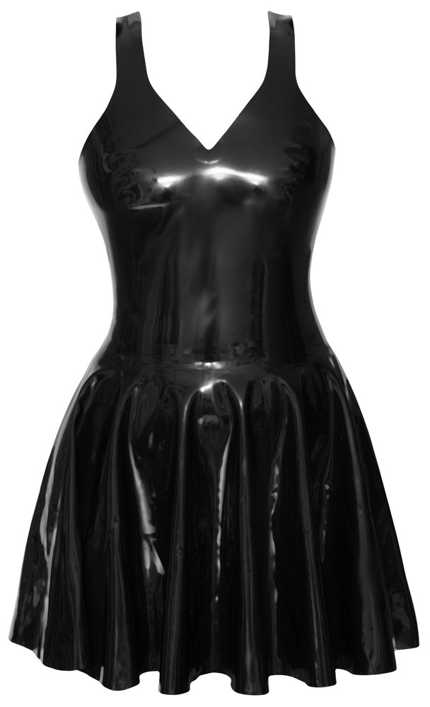 LATE X Latex-Minikleid mit Schwingrock