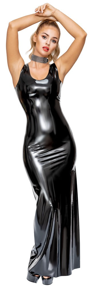 LATE X Latex-Kleid in Maxi-Länge