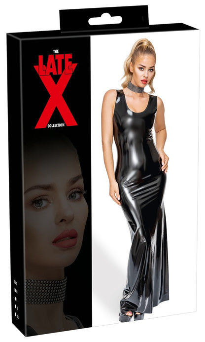 LATE X Latex-Kleid in Maxi-Länge