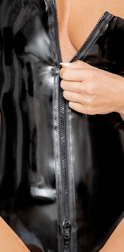 LATE X Latex-Body mit Karree-Ausschnitt