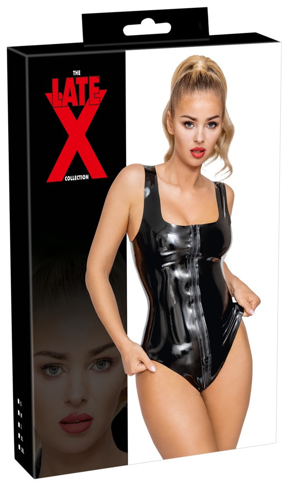 LATE X Latex-Body mit Karree-Ausschnitt