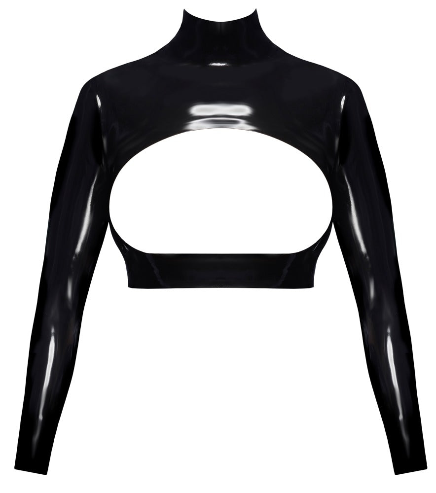 LATE X busenfreies Latex-Crop-Top