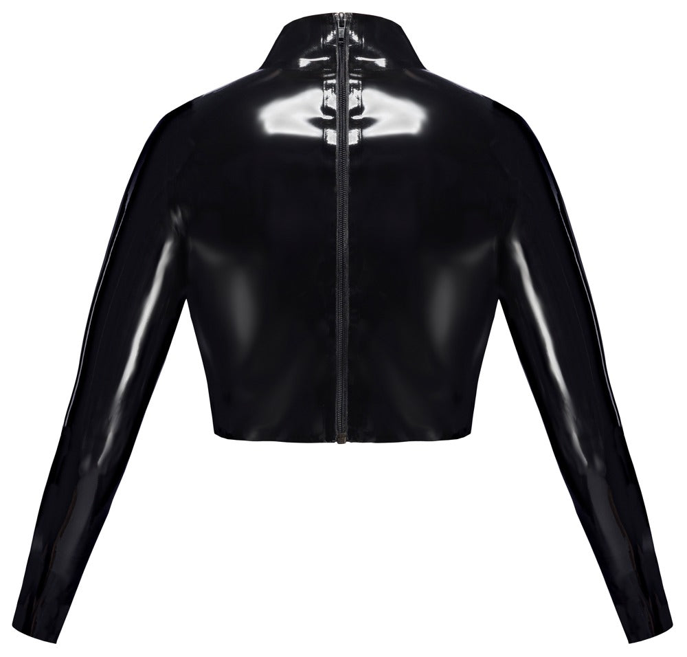 LATE X busenfreies Latex-Crop-Top