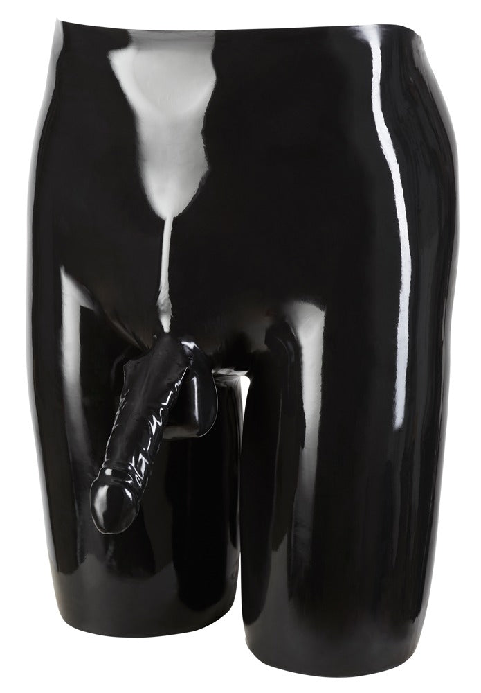 LATE X Latex-Herren-Radlerhose mit Penishülle