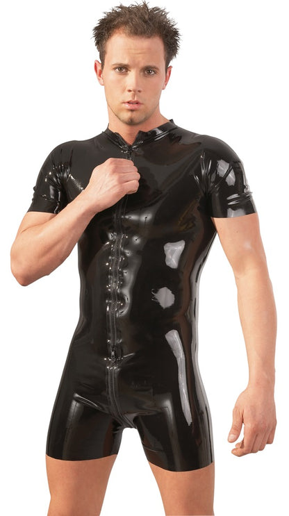 LATE X Latex-Herren-Kurzoverall