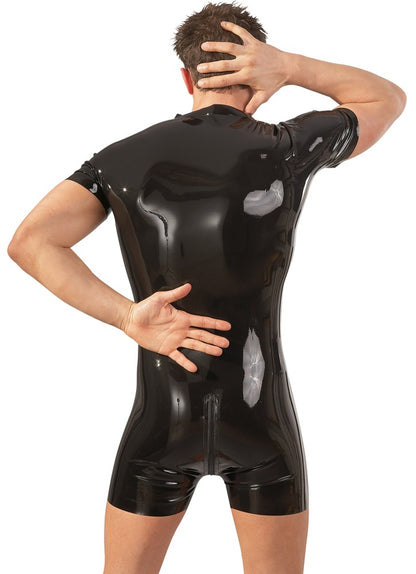 LATE X Latex-Herren-Kurzoverall