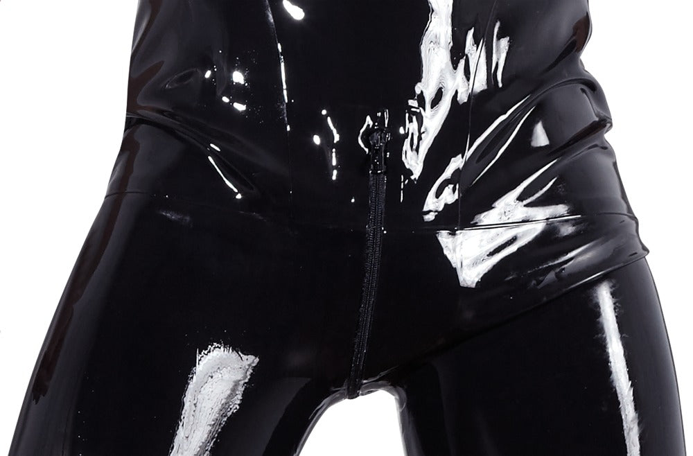 LATE X Latex-Herren-Overall mit Schritt-Zip