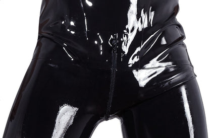 LATE X Latex-Herren-Overall mit Schritt-Zip