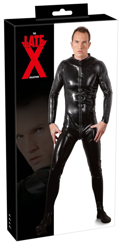 LATE X Latex-Herren-Overall mit Fuß