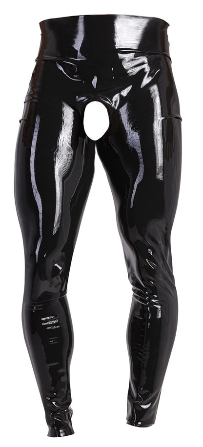 LATE X Latex-Herren-Leggings mit Showmaster-Öffnung