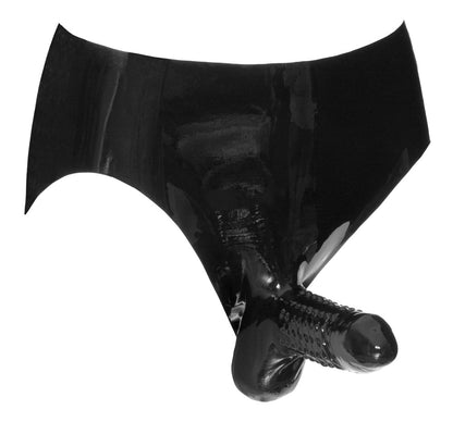 LATE X Latex-Herren-Slip mit genoppter Penishülle
