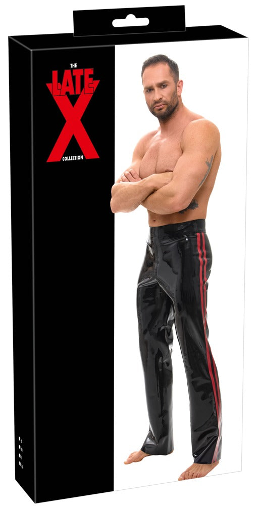 Latex Herren Hose schwarz